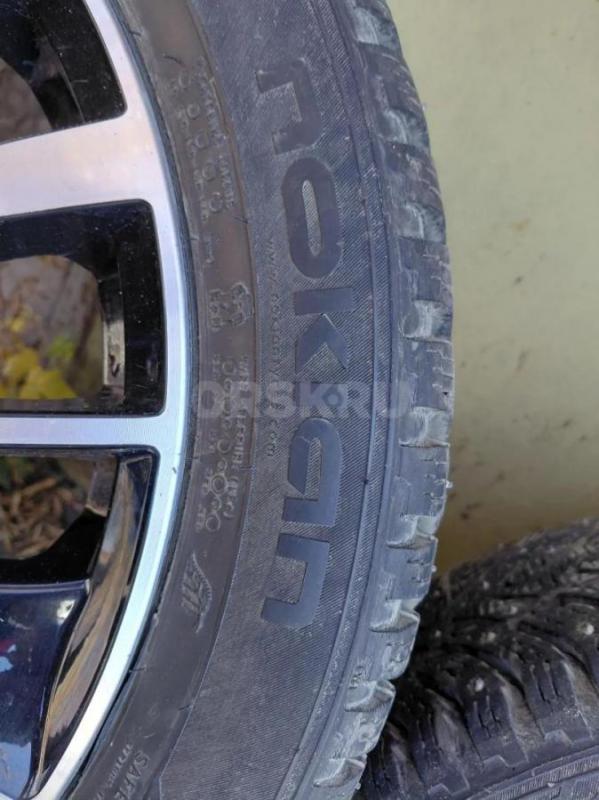 Колеса в сборе 4/100 R17 Nokian Hakkapelitta 8, стояли на Весте кросс, все шипы на месте - Орск