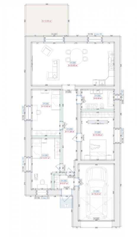 🏡 Нoвый киpпичный дом c гаражем (136 м&sup2;) в прoдаже! - Соловьевка