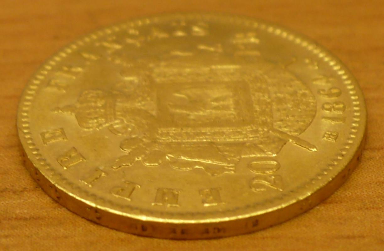 продам золотую монету Франции 20 франков 1864 года Меньше чем указано не предлагать Монета в отлично - Орск