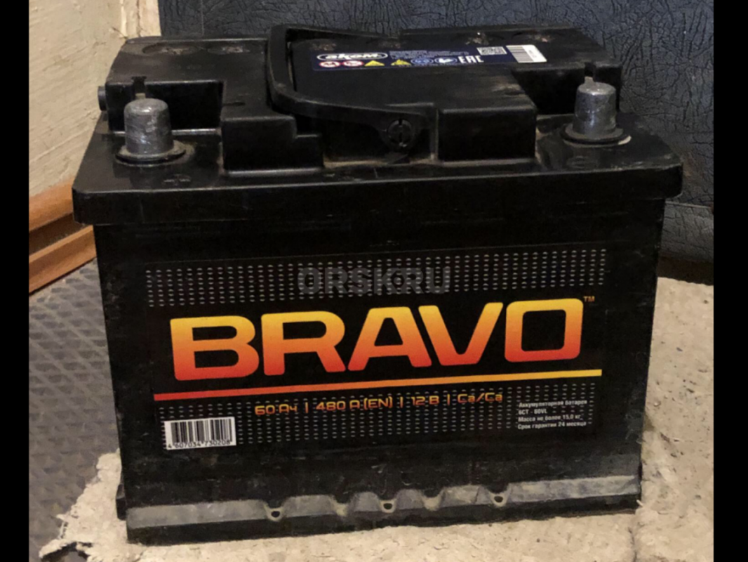 Продам автомобильный аккумулятор BRAVO 12 в. 60 ач. - Новотроицк