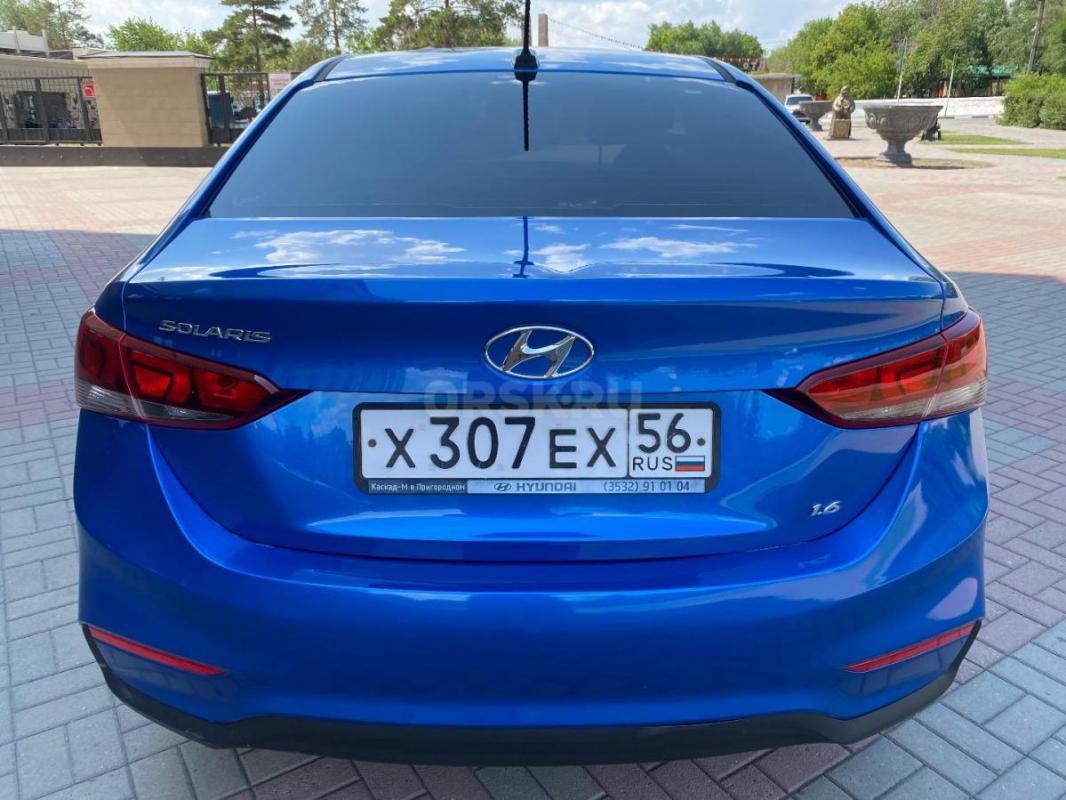 Продам Hyundai Solaris 2017 года выпуска, ПТС оригинал, один собственник (две записи из-за смены фам - Орск