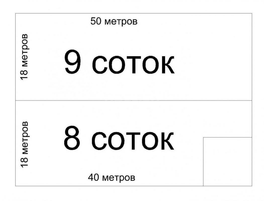 Продаются участки площадью 8 и 9 соток или 7 и 10 соток (части участка номер 105 площадью 17 соток) - Орск