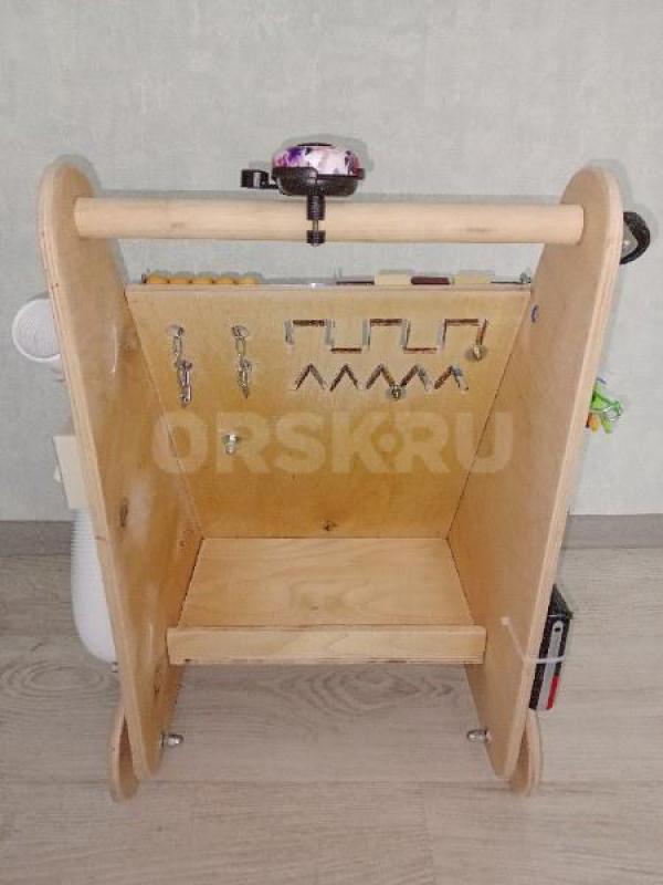 Многофункциональные деревянные ходунки-каталка с игровым центром не только помогут малышу совершенст - Орск