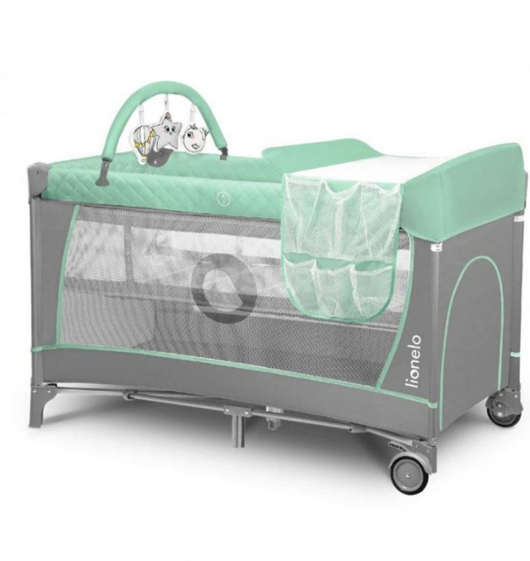 Продам детская кроватка манеж ,раскладная с пеленальный столиком +ватный матрас +детский стулик. - Орск