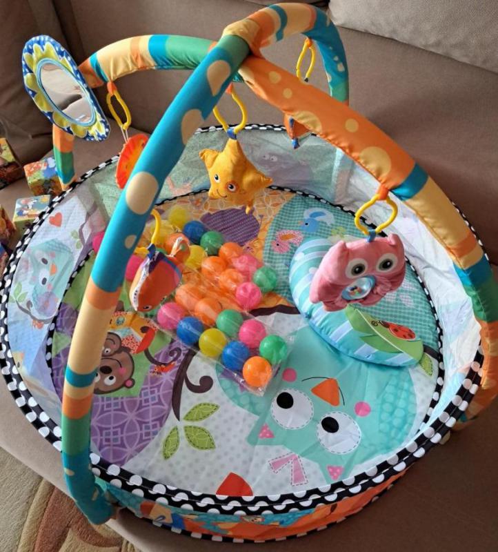 Коврик развивающий для малышей Smart Baby &quot;Солнечный день&quot;; с подвесными игрушками - Орск