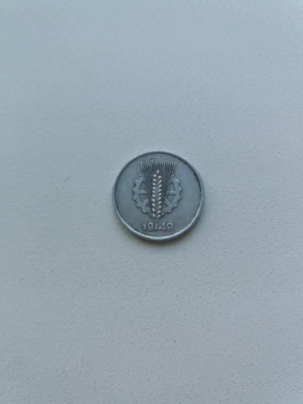 монета Германии 1 пфенниг,1949г,в отл.сост. - Новотроицк
