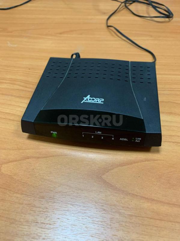 Роутер D-Link DIR-300

Маршрутизатор Acorp Sprinter@ADSL LAN420

Маршрутизатор Acorp Sprinter@ADSL L - Орск