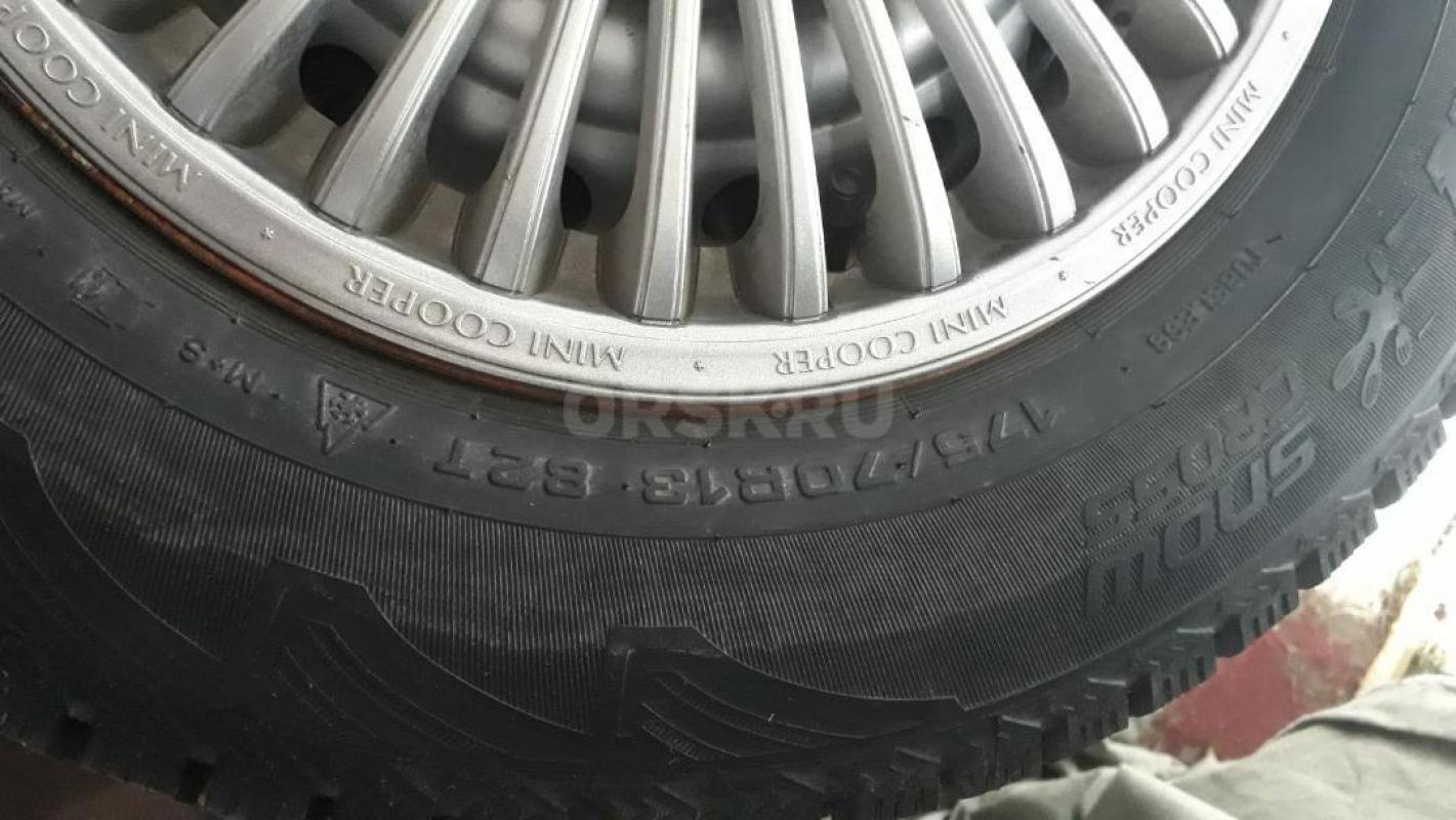 Комплект зимних колес в сборе Cordiant Snow Cross 175/70 R13 в отличном состоянии, на штампованных д - Орск