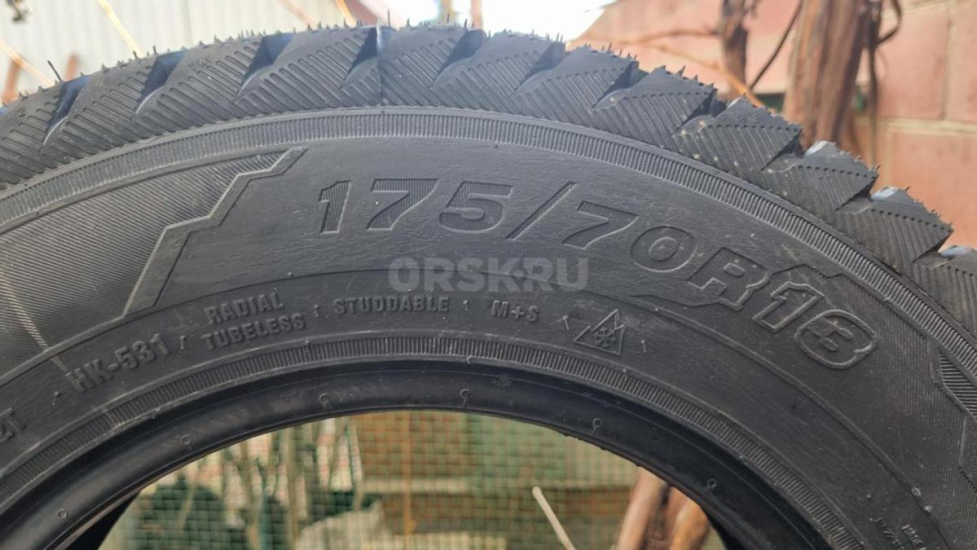 Абсолютно новый зимний шипованный комплект резины KAMA 175/70R13. 2024 год. - Орск