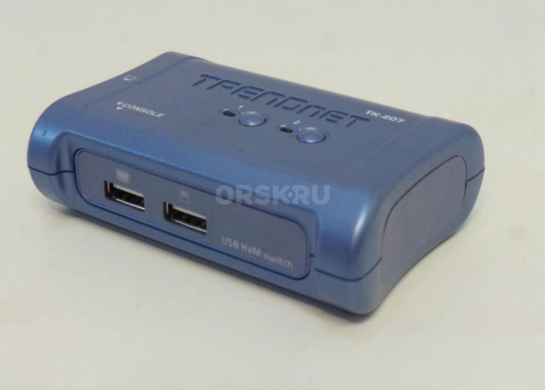 KVM переключатель TrendNet TK-207K
TRENDnet TK-207K /2 — port USB KVM Switch (клавиатураUSB+мышьUSB+ - Орск