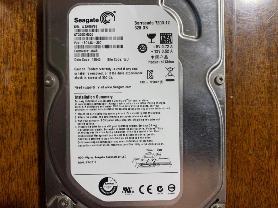 Жёсткий диск Б/У Western Digital 160GB - 800р, Жёсткий диск Б/У Seagate Barracuda 250GB - 1200р, Жёс - Орск