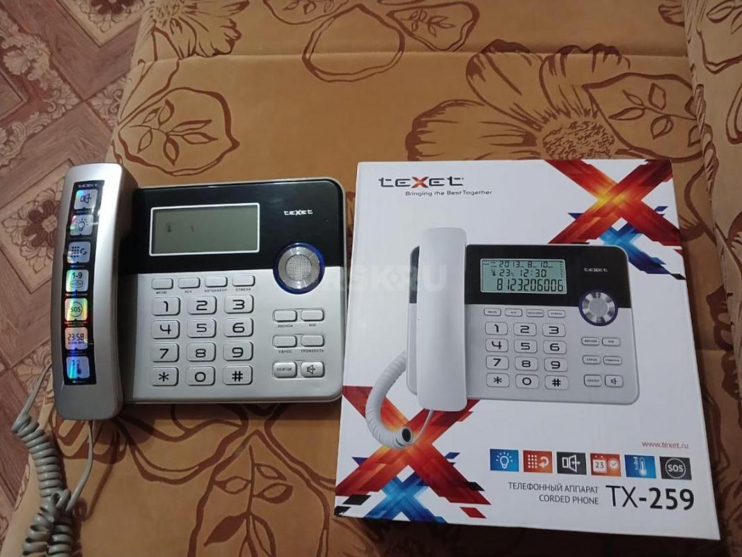 Продам стационарный телефон  TEXET  TX-259 с определителем, б/у в отличном состоянии. - Орск