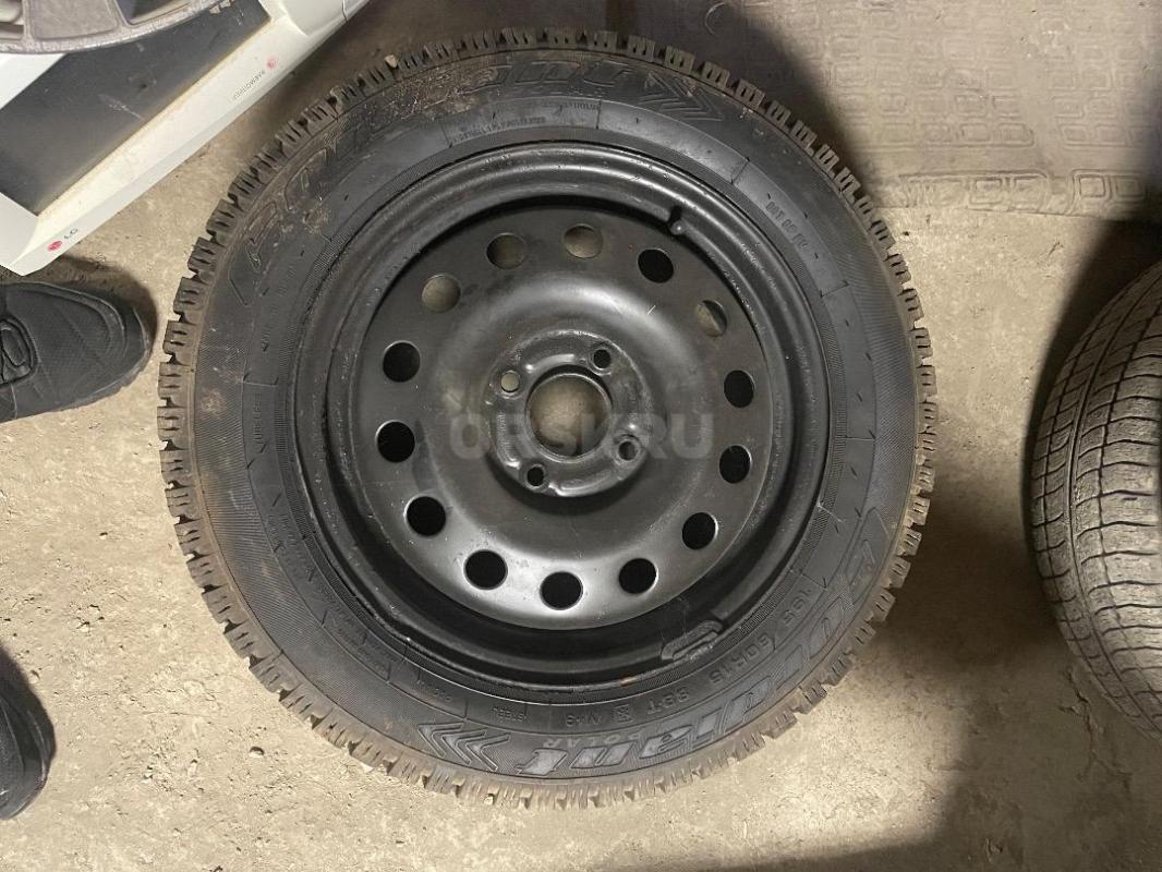 Продам колеса в сборе зима диски штампы резина кордиант 195 /60 R15 в отличном состоянии все шипы на - Орск