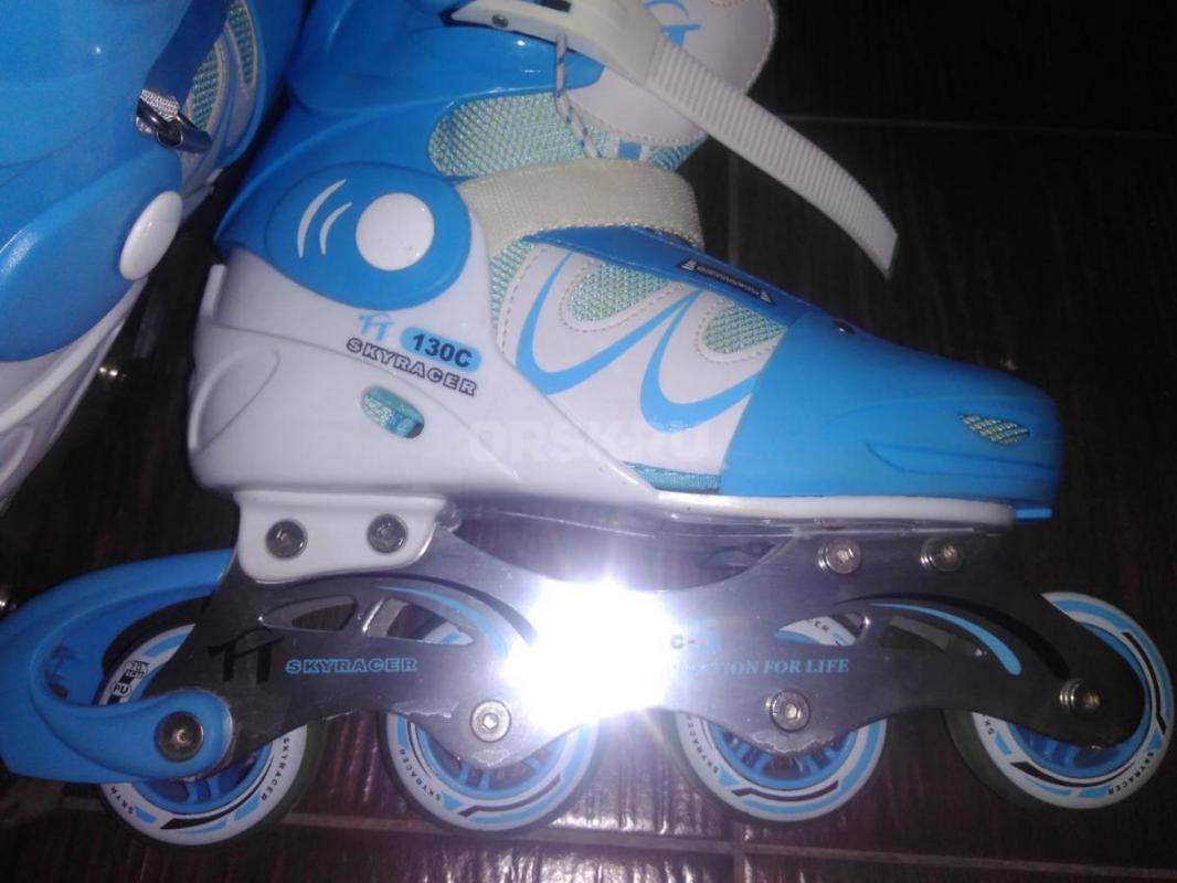 Продам коньки роликовые TT Skates модель «SkyRacer 130C», раздвижные, размер 39-42, б/у, состояние о - Орск