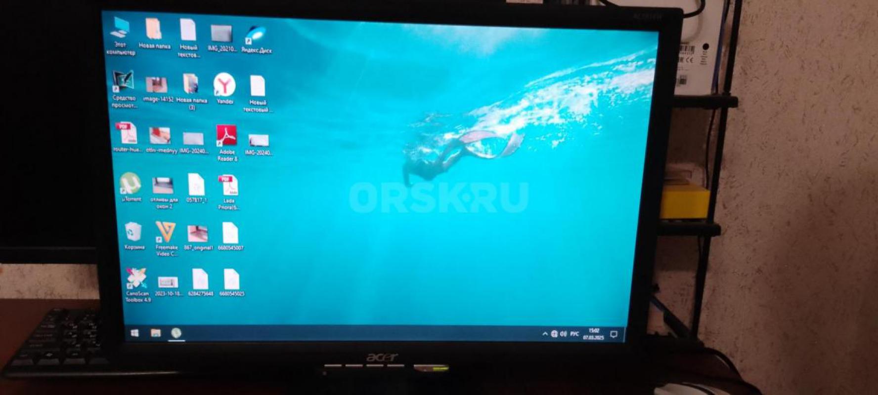 Продам монитор Acer 19&quot;, в отличном состоянии , проводав комплекте - Орск