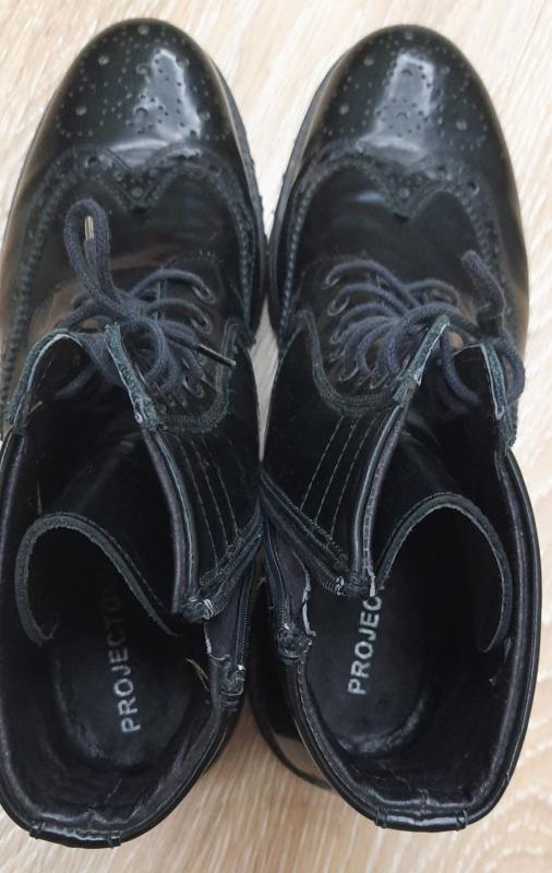 Ботинки мужские лакированные или как лакированные я не знаю,не знаток, всё на фото новые 43р. - Гай