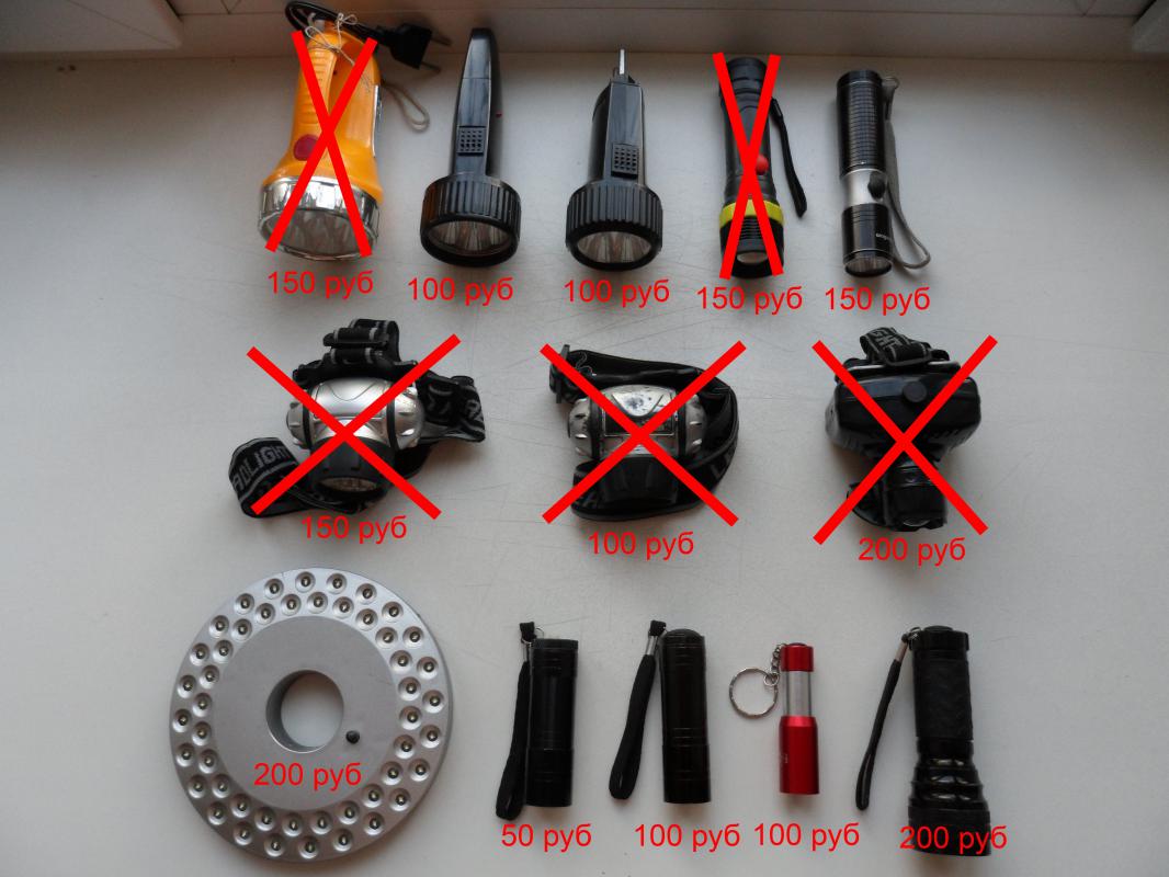 Продам набор из разных фонариков. - Новотроицк