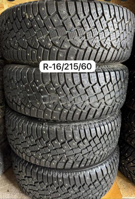 Продам зимний комплект колес в сборе
Шины Continental IceContact 2 215/60  R16 96T Шипованные состоя - Орск
