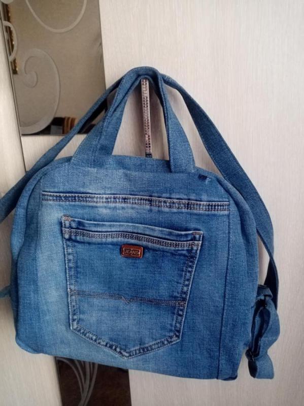 Джинсовые сумочки с принтом. - Орск