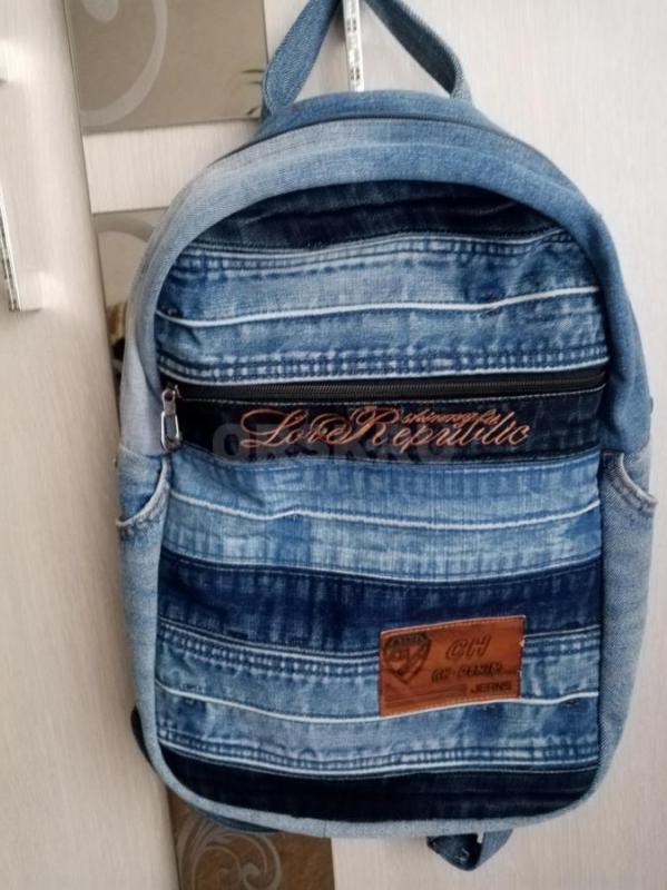 Джинсовые сумочки с принтом. - Орск