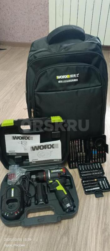Шуруповёрт WORX, подарочный набор. - Орск