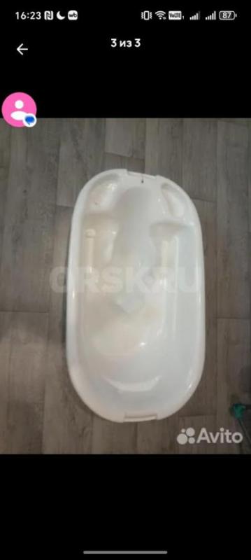 Продам детскую кроватку с матрасом и ванну для купания анатомическая. - Орск
