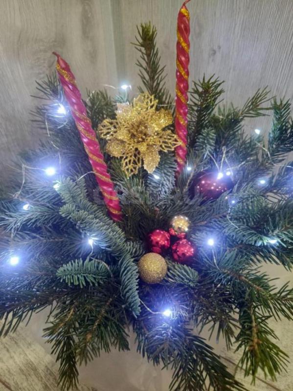 Новогодние композиции из ели и нобилиса. - Орск