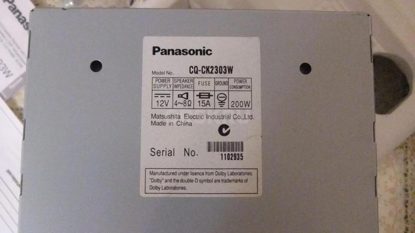Автомагнитола Panasonic CQ-CK2303W. 
2 DIN. - Орск