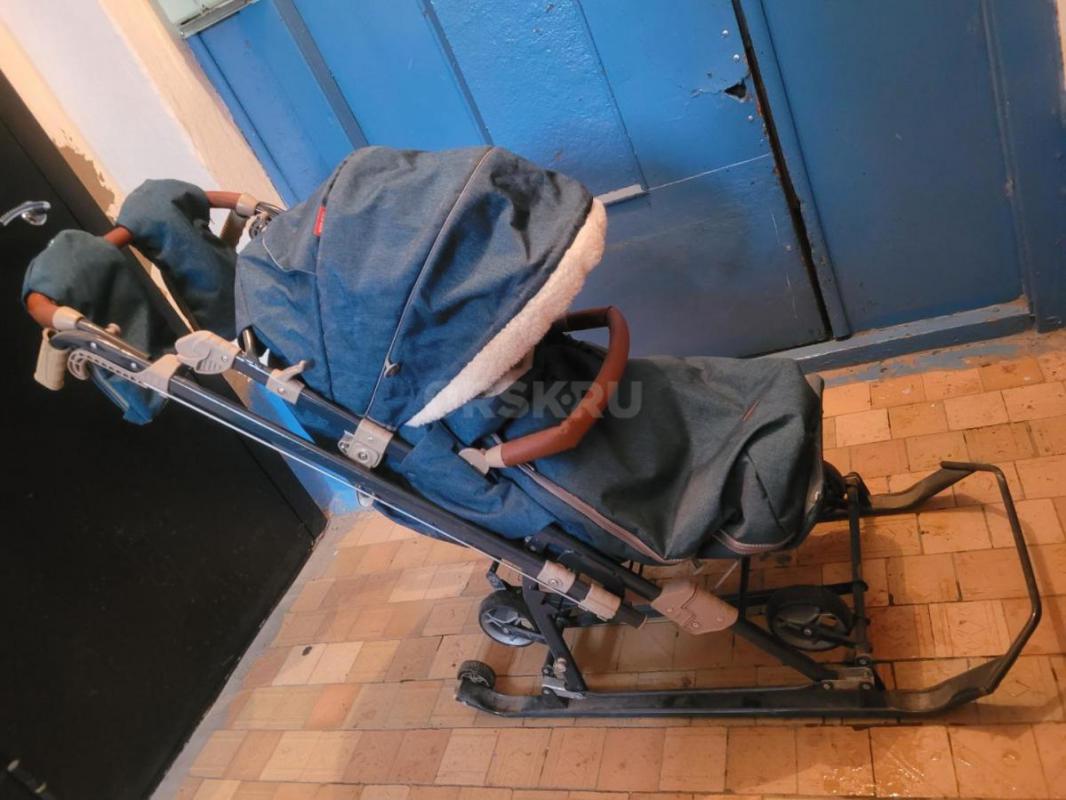 Продам санки коляска Ника в отличном состоянии - Гай
