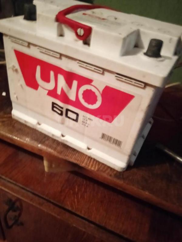 Продам Курский аккумулятор 60 А/ч пусковой ток 510 Ампер б/у в хорошем рабочем состоянии. - Орск