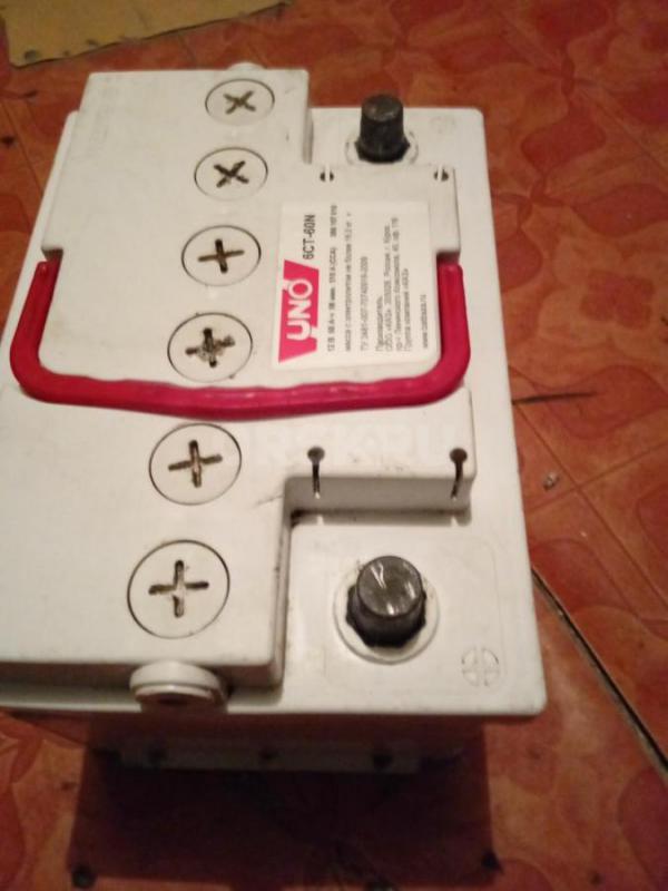 Продам Курский аккумулятор 60 А/ч пусковой ток 510 Ампер б/у в хорошем рабочем состоянии. - Орск