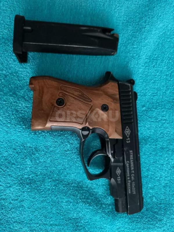 Продам травматический пистолет Streamer-t cal-10mm в отличном состоянии, из него производилось макси - Орск