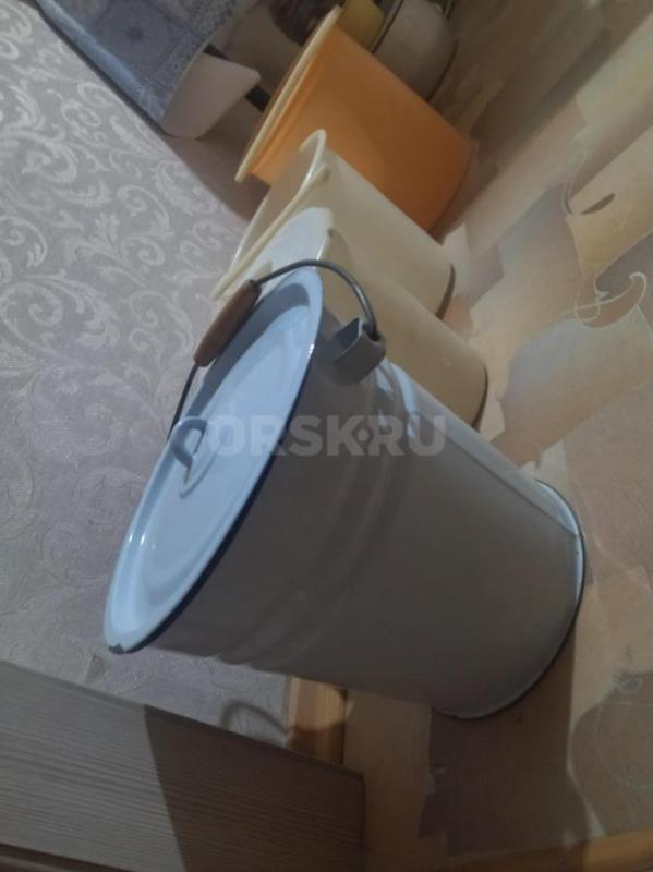 Вёдра пластиковые - 150 рублей и 1 эмалированное ведро - 300 рублей. - Орск