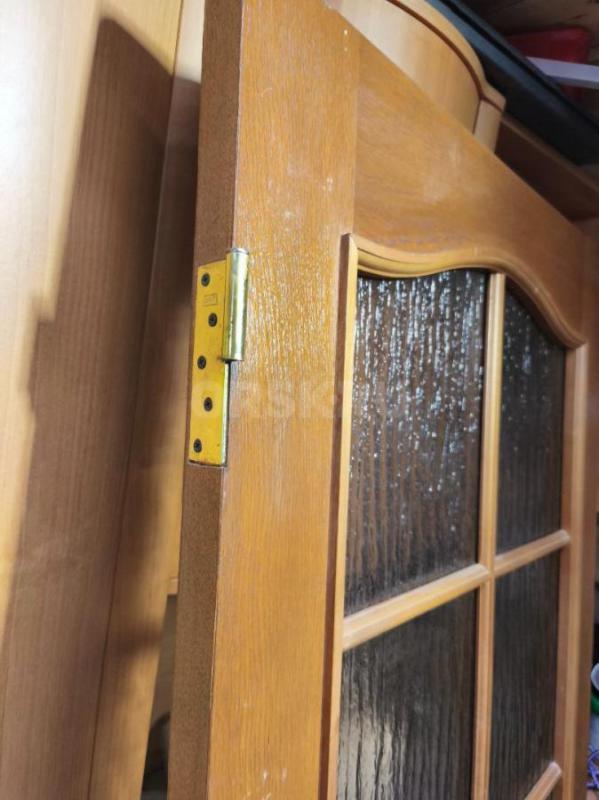 дверь межкомнатную деревянную со стеклом.2000х800 с коробкой и об наличником, Б/У в хорошем состояни - Орск