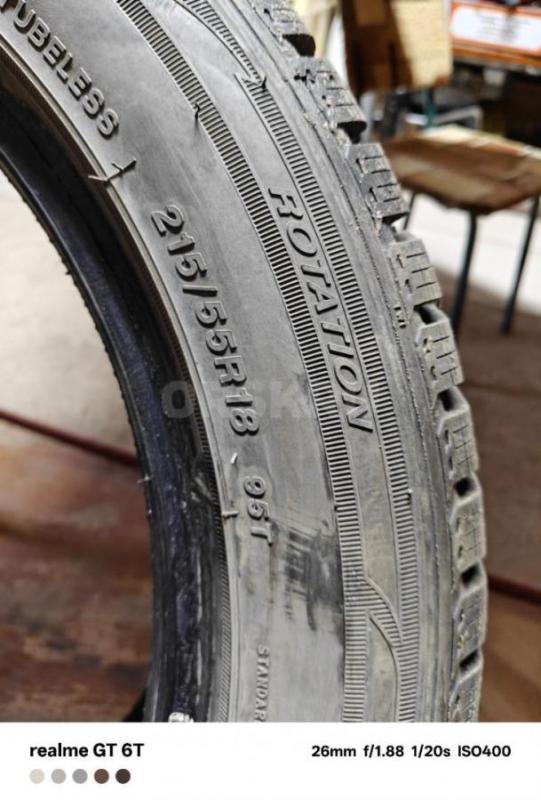 Зима 215/55/ R18 один сезон, состояние отличное - Орск