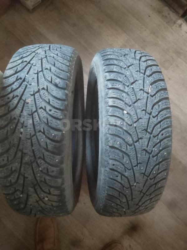 Р15(195-65) два норм баллона, шипы есть, протектор равномерный износ, стояли на одной оси, стояли бе - Орск