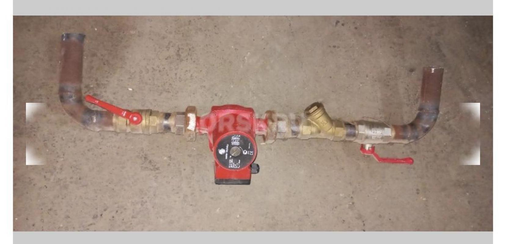 Продам электрокотёл: циркуляционный насос для отопления с отводами, кранами и фильтром, водогрейная - Орск