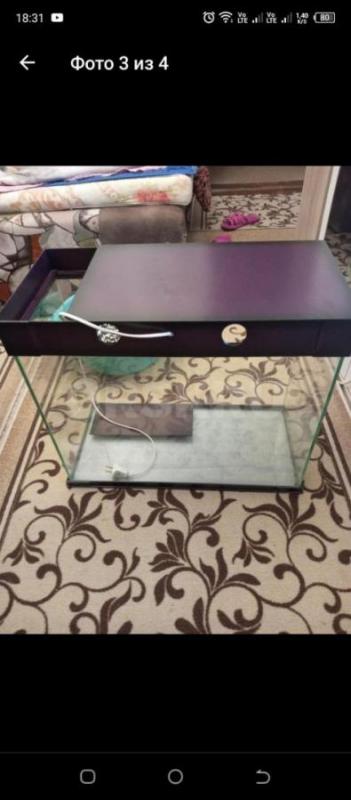 Аквариум 65 литров в сборе ,без рыбок - Орск