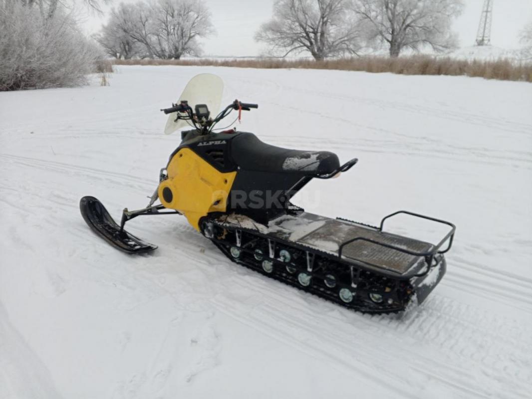 Продам снегоход альфа long 3, состояние отличное электростартер подогрев четырехтактный двигатель - Орск