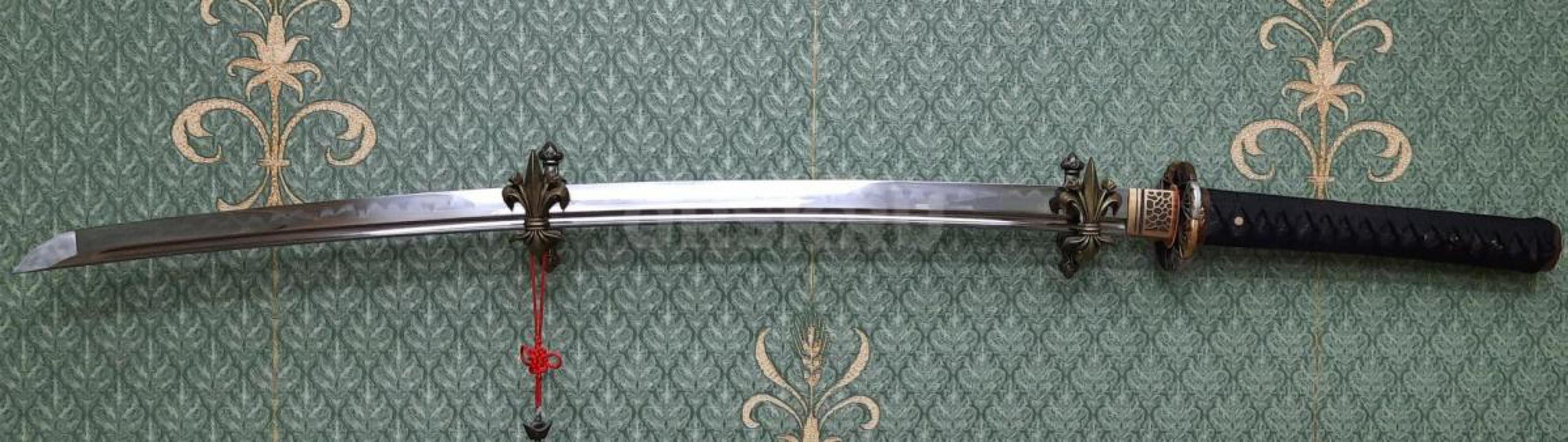 Меч катана с долом (тамэсигири),высокоуглеродистая сталь Т-10. - Гай