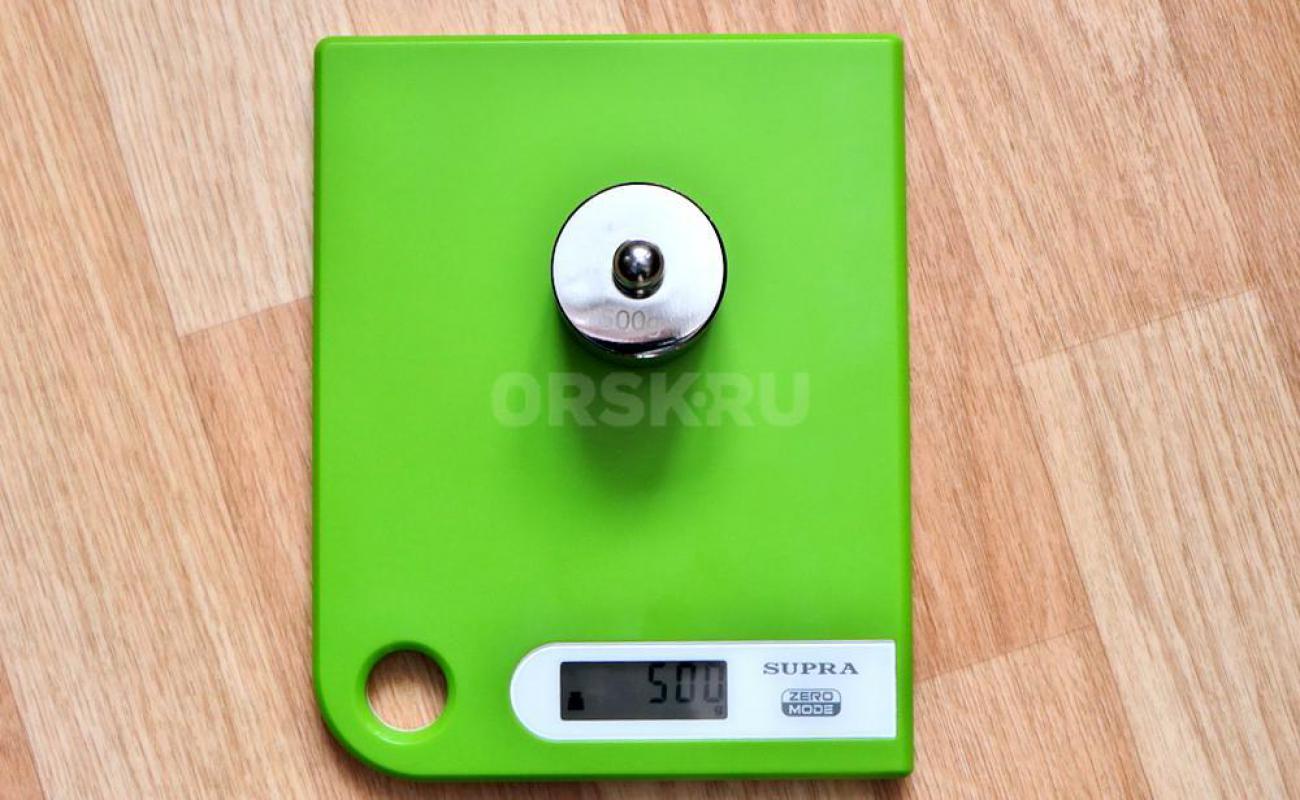 Куxoнные весы SUРRА ВSS-4100

•	Максимальная нагрузка: 5 кг
•	Единица шкалы измерения: 1 г
•	Изм - Орск