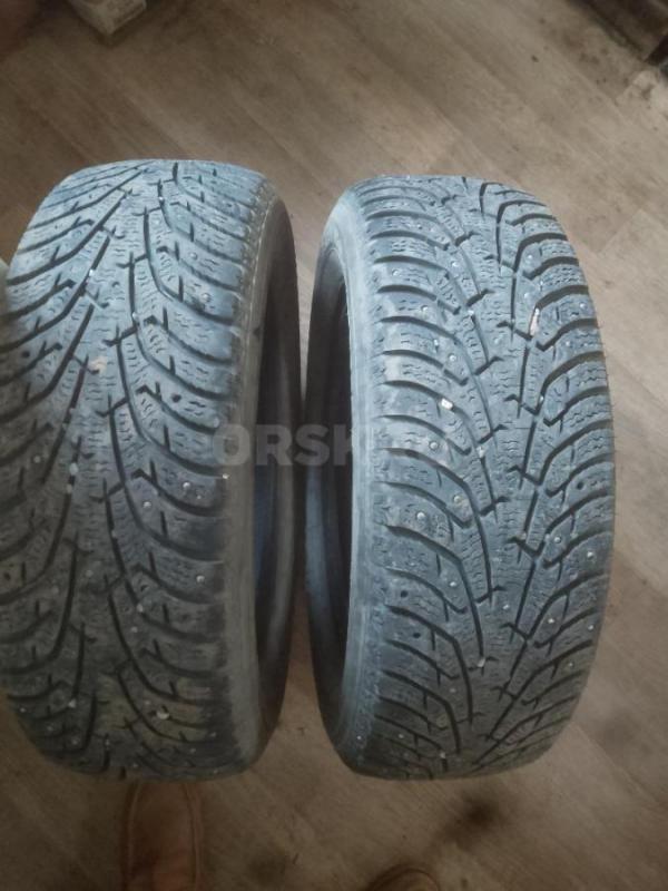 2зимних баллона р15(195-65)maksis, протектор норм, шипов много, стояли на одной оси, без камер-3000р - Орск