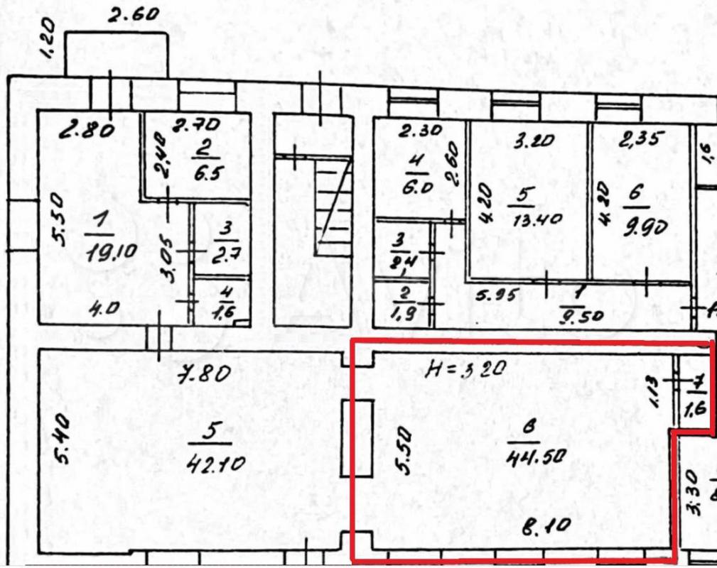 Сдам в аренду часть помещение площадью 45 км. - Орск