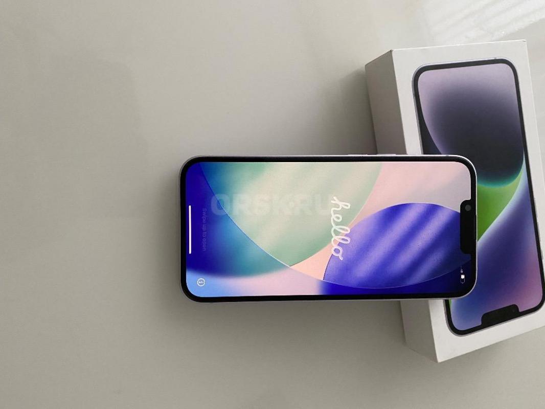 Продам Ihone 14 128 GB Purple sim+esim . - Орск