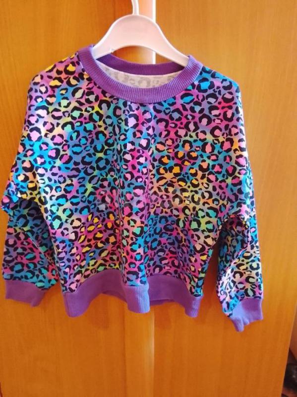 Продаются вещи на девочку: теплый костюм (куртка+штаны) - размер 116см, хлопковый яркий свитшот - ра - Орск