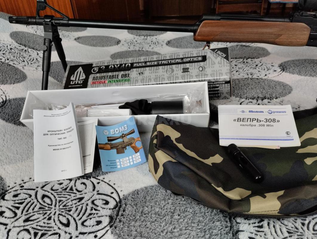 Продам охотничий карабин СОК-95, кл. 7.62/51 длина ствола 700 мм, оптика ВОМЗ 8/42 , постоянный, нас - Орск