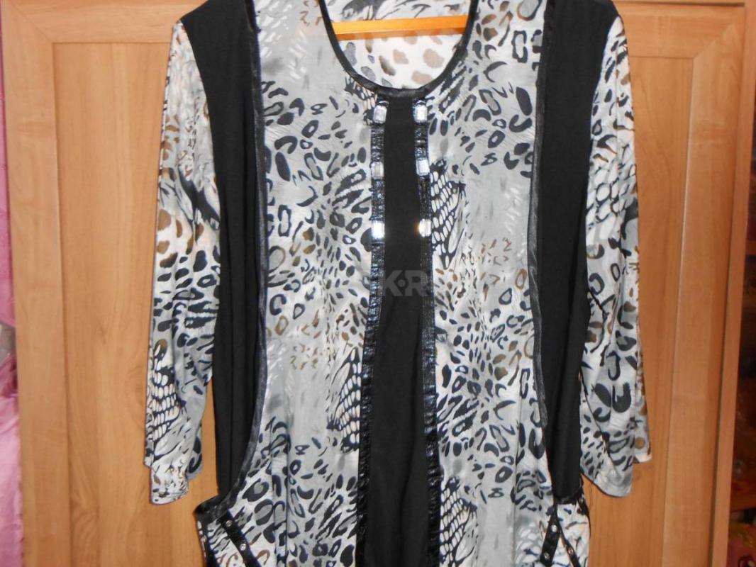 туника блузки 60 размера по 500 руб  костюм 58 новый -  юбка прямая - Орск