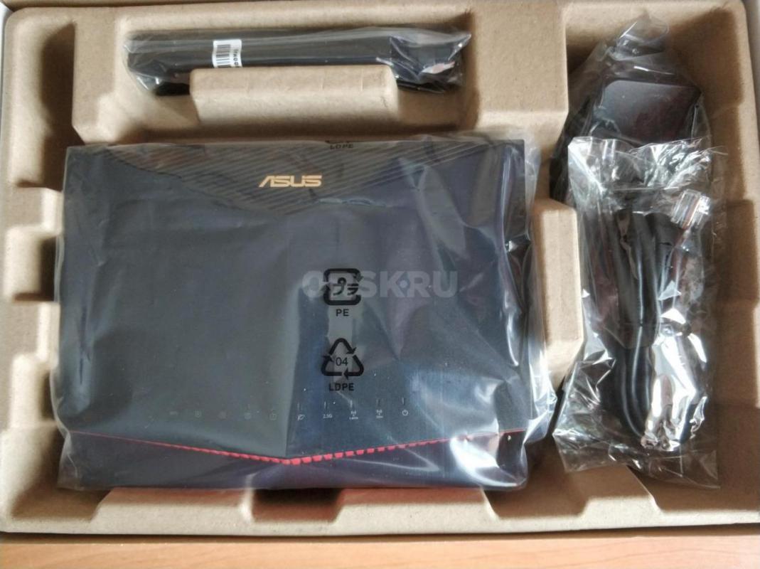 Wi-Fi 6 роутер ASUS RT-AX86U с технологией AiMesh и скоростью соединения до 5700 Мбит/с в идеaльном - Орск