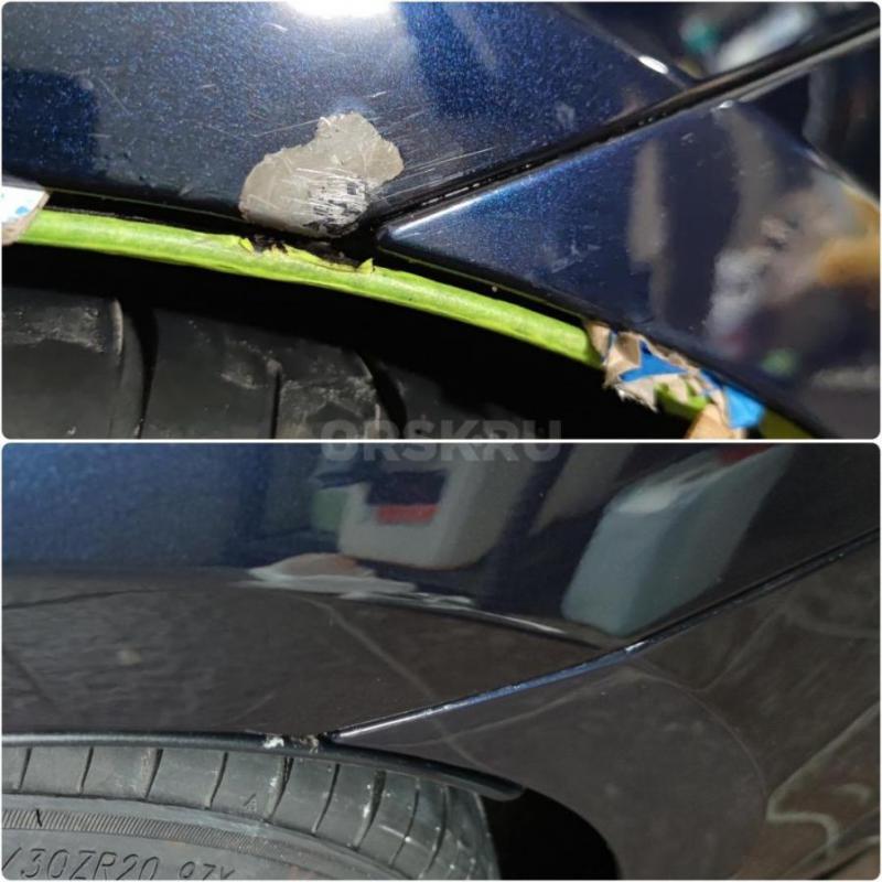 Устраним вашу царапину на кузове автомобиля без перекраса, с сохранением заводского лакокрасочного п - Орск