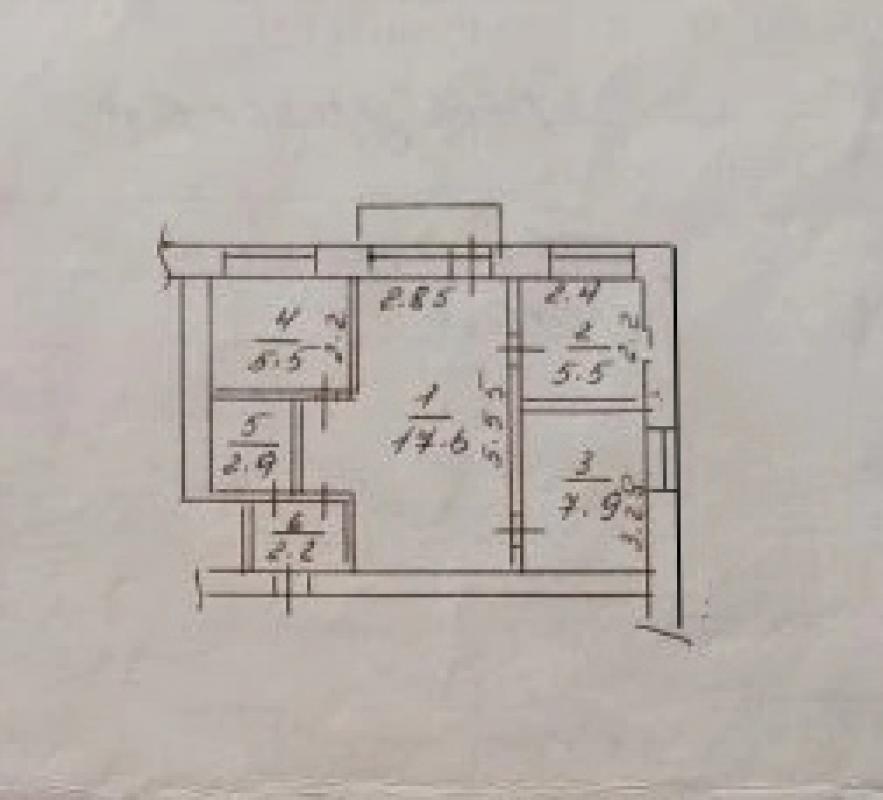 Продается 3-х комнатная квартира, теплая, солнечная сторона, балкон, ремонт косметический - 